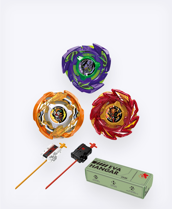 PRE ORDER -TAKARA TOMY BEYBLADE X CX-00 EVANGELION DECK SET nuovo