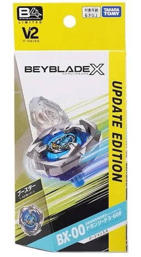 Beyblade X BX-00 Dran Sword 3-60F V2.0 Update Edition Takara Tomy